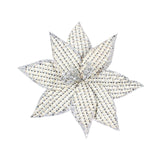 Maxbell Glitter Simulated Flowers Decoration for Christmas Tree Wreath Garland Decor Style C