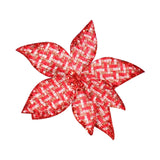 Maxbell Glitter Simulated Flowers Decoration for Christmas Tree Wreath Garland Decor Style D