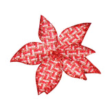 Maxbell Glitter Simulated Flowers Decoration for Christmas Tree Wreath Garland Decor Style D