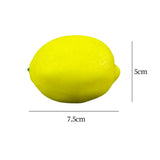 Maxbell 6x Artificial Lemons Vivid Durable Foam for Farmhouse Christmas Wedding Yellow
