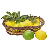 Maxbell 6x Artificial Lemons Vivid Durable Foam for Farmhouse Christmas Wedding Yellow