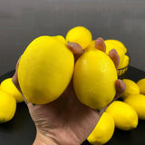Maxbell 6x Artificial Lemons Vivid Durable Foam for Farmhouse Christmas Wedding Yellow