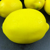Maxbell 6x Artificial Lemons Vivid Durable Foam for Farmhouse Christmas Wedding Yellow