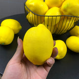 Maxbell 6x Artificial Lemons Vivid Durable Foam for Farmhouse Christmas Wedding Yellow