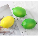 Maxbell 6x Artificial Lemons Vivid Durable Foam for Farmhouse Christmas Wedding Yellow
