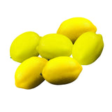 Maxbell 6x Artificial Lemons Vivid Durable Foam for Farmhouse Christmas Wedding Yellow