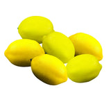 Maxbell 6x Artificial Lemons Vivid Durable Foam for Farmhouse Christmas Wedding Yellow
