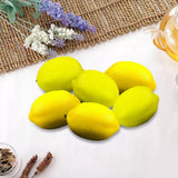 Maxbell 6x Artificial Lemons Vivid Durable Foam for Farmhouse Christmas Wedding Yellow