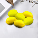 Maxbell 6x Artificial Lemons Vivid Durable Foam for Farmhouse Christmas Wedding Yellow