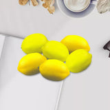 Maxbell 6x Artificial Lemons Vivid Durable Foam for Farmhouse Christmas Wedding Yellow