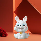 Maxbell Chinese Rabbit Statue Bunny Figurine Craft for Holiday Store Decoration Sitting