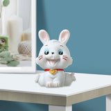 Maxbell Chinese Rabbit Statue Bunny Figurine Craft for Holiday Store Decoration Sitting
