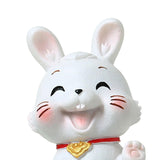 Maxbell Chinese Rabbit Statue Bunny Figurine Craft for Holiday Store Decoration Lift the Feet