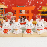 Maxbell Chinese Rabbit Statue Bunny Figurine Craft for Holiday Store Decoration Lucky