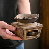 Maxbell Ceramic Tealight Candle Holder Warmer Furnace for Home Office 11cmx4cm