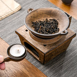 Maxbell Ceramic Tealight Candle Holder Warmer Furnace for Home Office 11cmx4cm