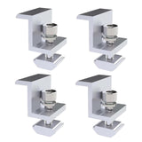 Maxbell 4x Solar Panel Mounting Brackets Adjustable End Clamp fit 35mm Framed Panel