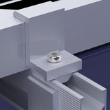 Maxbell 4x Solar Panel Mounting Brackets Adjustable End Clamp fit 35mm Framed Panel