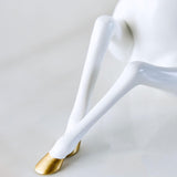 Maxbell Resin Deer Statue Home Decoration for Office Home Cabinet White