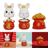 Maxbell Car Dashboard Decoration Resin Figurine Statue for Dinning Room Office Lucky