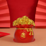 Maxbell Car Dashboard Decoration Resin Figurine Statue for Dinning Room Office Pouch