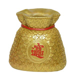 Maxbell Money Bag Statue Figurine Desktop for New Year Home Decorations Restaurant Gold