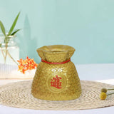 Maxbell Money Bag Statue Figurine Desktop for New Year Home Decorations Restaurant Gold