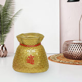 Maxbell Money Bag Statue Figurine Desktop for New Year Home Decorations Restaurant Gold