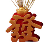 Maxbell Resin Figurines Sculpture Cabinet Indoor Traditional Chinese Wealth Statues