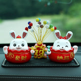 Maxbell Resin Figurines Sculpture Cabinet Indoor Traditional Chinese Wealth Statues