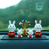 Maxbell Resin Figurines Sculpture Cabinet Indoor Traditional Chinese Wealth Statues