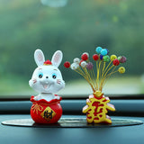 Maxbell Resin Figurines Sculpture Cabinet Indoor Traditional Chinese Wealth Statues