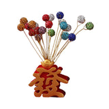 Maxbell Resin Figurines Sculpture Cabinet Indoor Traditional Chinese Wealth Statues