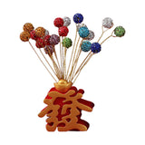 Maxbell Resin Figurines Sculpture Cabinet Indoor Traditional Chinese Wealth Statues