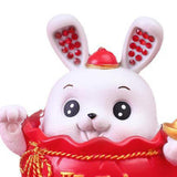 Maxbell Rabbit Desktop Ornament Statue for Office Auto Interior Accessories Tabletop Style A