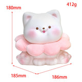 Maxbell Cat Bank Holder Toy Ornament Delicate Gift Cute for Children Home Birthday White
