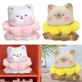 Maxbell Cat Bank Holder Toy Ornament Delicate Gift Cute for Children Home Birthday White