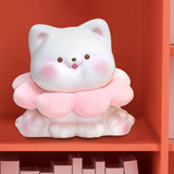 Maxbell Cat Bank Holder Toy Ornament Delicate Gift Cute for Children Home Birthday White
