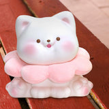 Maxbell Cat Bank Holder Toy Ornament Delicate Gift Cute for Children Home Birthday White