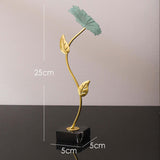 Maxbell Leaf Statues Ornaments Collectible for Home Living Room Housewarming Gift style A