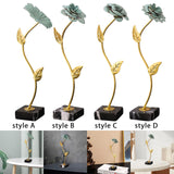 Maxbell Leaf Statues Ornaments Collectible for Home Living Room Housewarming Gift style A