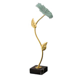 Maxbell Leaf Statues Ornaments Collectible for Home Living Room Housewarming Gift style A