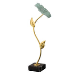 Maxbell Leaf Statues Ornaments Collectible for Home Living Room Housewarming Gift style A