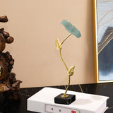 Maxbell Leaf Statues Ornaments Collectible for Home Living Room Housewarming Gift style A