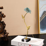 Maxbell Leaf Statues Ornaments Collectible for Home Living Room Housewarming Gift style B
