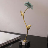 Maxbell Leaf Statues Ornaments Collectible for Home Living Room Housewarming Gift style B