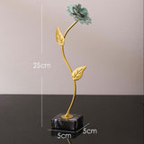 Maxbell Leaf Statues Ornaments Collectible for Home Living Room Housewarming Gift style D