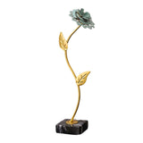 Maxbell Leaf Statues Ornaments Collectible for Home Living Room Housewarming Gift style D