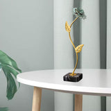 Maxbell Leaf Statues Ornaments Collectible for Home Living Room Housewarming Gift style D