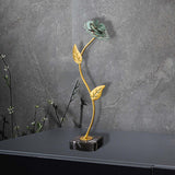 Maxbell Leaf Statues Ornaments Collectible for Home Living Room Housewarming Gift style D